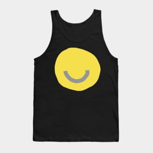 Ultimate Gray Happy Smile Face Tank Top